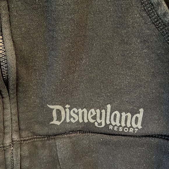 Disney Mickey Mouse Disneyland Resort black zip up sweater size M - Picture 3 of 6